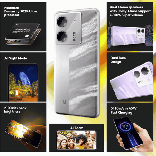 Get the Poco M7 Pro 5G Lunar Dust, 8GB-256GB Online in India