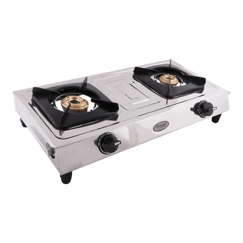 Buy Prestige Star Stainless Steel 2 Burner Gas Stove Silver