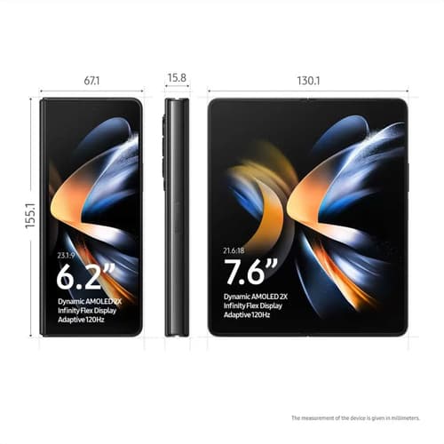 Buy Samsung Galaxy Z Fold 4, 256GB (Black) at best price.