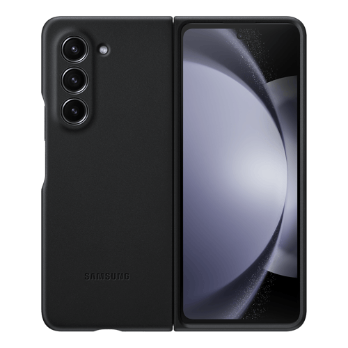 Samsung Eco-Leather Case For Galaxy Z Fold 5 ( Black )