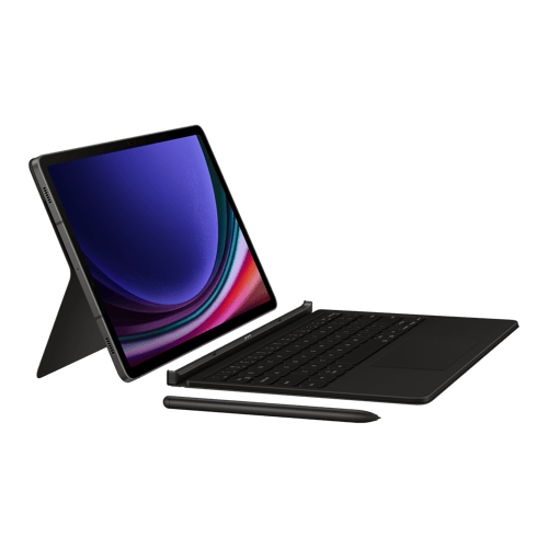 Samsung Galaxy Tab S9 Black Book Cover Keyboard at Poorvika