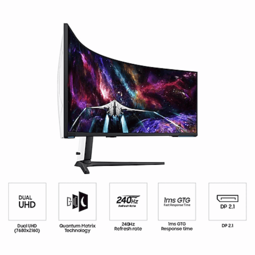 Samsung Odyssey Neo G9 Curved Gaming Monitor (Black, 57 inch)