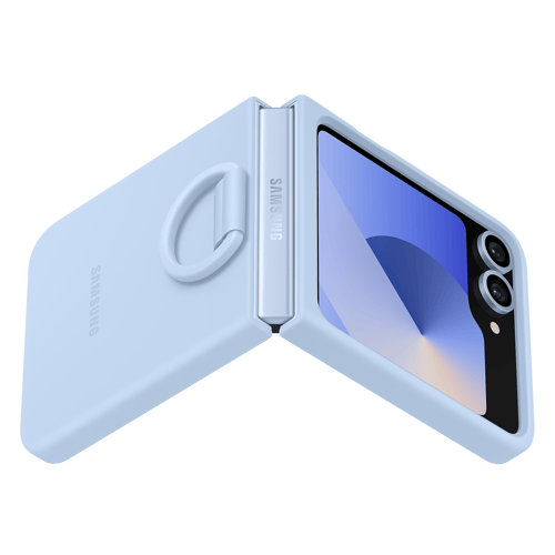 Samsung Silicone Case With Ring Galaxy Z Flip 5G (Blue)