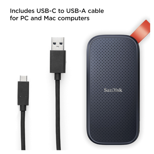 SanDisk Extreme Portable Solid State Drive (Dark Blue,1TB)