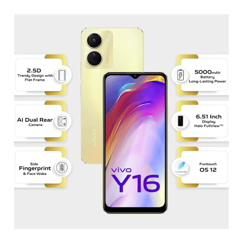 vivo y 16 spec