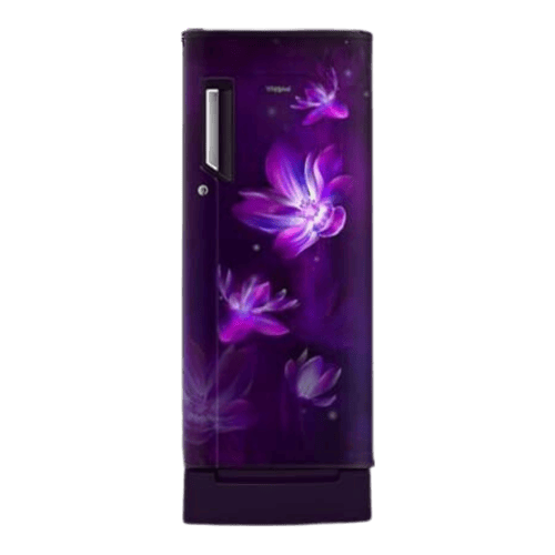 Whirlpool 192L Single Door 3 Star Fridge Purple Flower Rain
