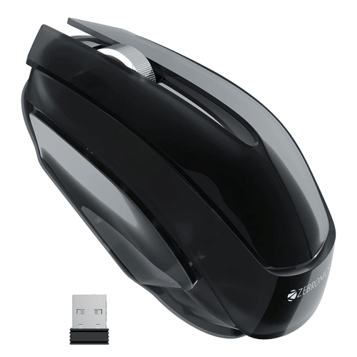 Buy Zebronics Clear Wireless Mouse Grey online at Poorvika!