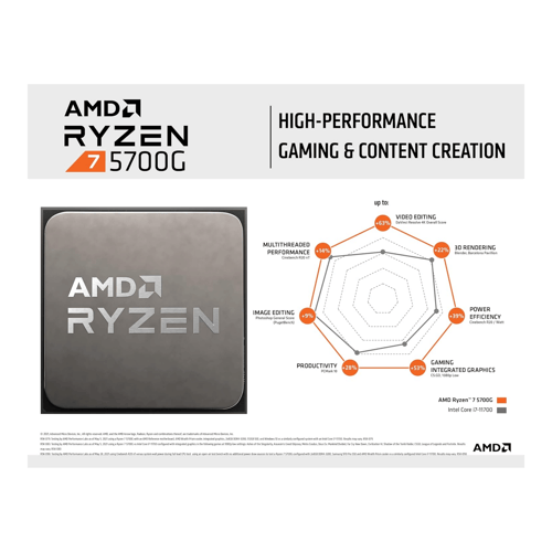 Buy AMD Ryzen 5700G Desktop Processor (Silver) Poorvika