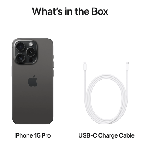 Buy Apple iPhone 15 Pro Black Titanium 256GB at best offers