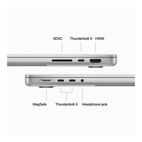 Get Apple MacBook Pro M3 Pro Chip Laptop ( Silver,18GB-1TB )