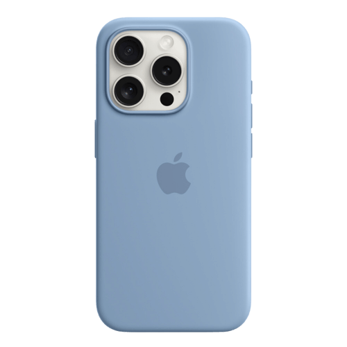 Apple Silicone Case for iPhone 15 Pro Max Winter Blue