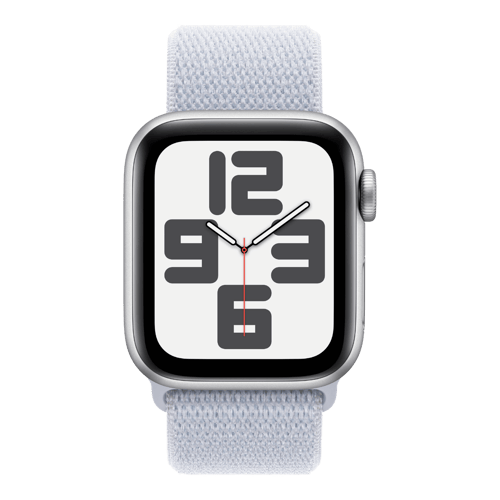 Apple Watch SE GPS Silver Case with Sport Loop Blue, 44 mm