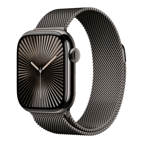 Apple Watch Series 10 GPS Cellular Titanium Case With Milanese