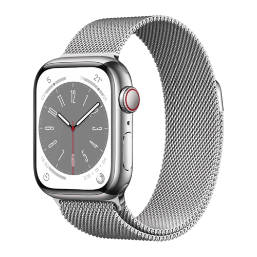 Buy Apple Watch Series 8 GPS + Cellular with Milanese Loop, Silver