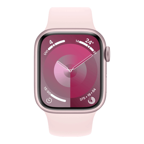 Buy Apple Watch Series 9 GPS M/L Pink,41 mm Aluminium case