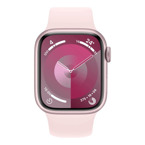 Buy Apple case Watch (45mm+GPS) Series Aluminium 9 Pink
