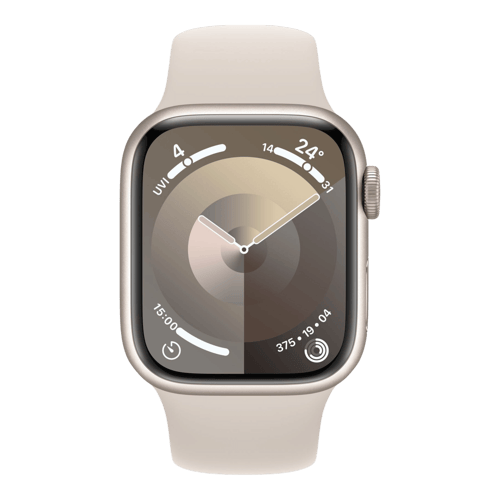 Apple Watch Series 9 Starlight Sport M/L (45mm+Cellular) Prebook Now