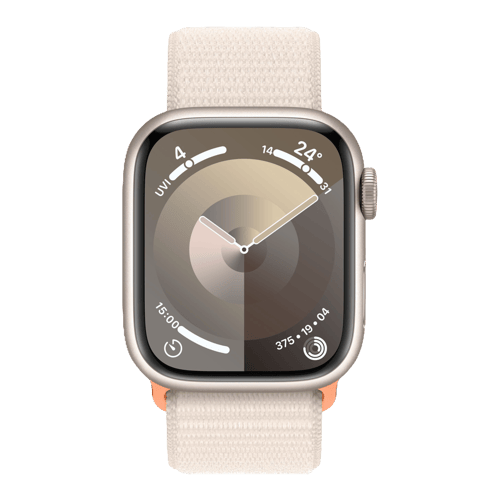 Apple Watch Series 9 Starlight Sport Loop (45mm) Starlight