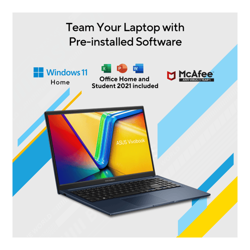 ASUS VivoBook 15 Intel Core i5 12th Gen Laptop Blue,8GB-512GB