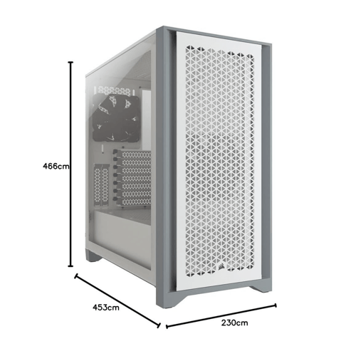 Get Corsair 4000D Mid Tower Gaming 120mm Fans in White