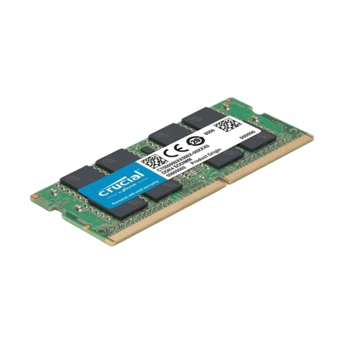 Crucial DDR4 2666Mhz SODIMM Single Laptop RAM (16GB, Black)