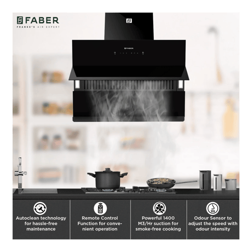 Grab Faber Hood Zenith FL SC SC BK IN 75 Black Chimney!