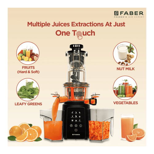 Buy FABER Slow FSJ 200 Juicer Black at Poorvika Online