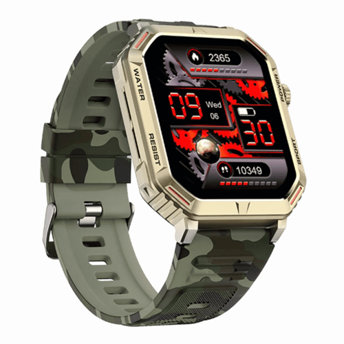 Buy Fire Boltt Commando Smartwatch Camo Green Online
