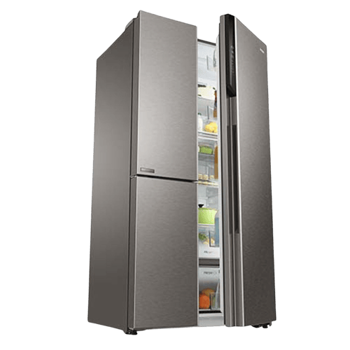 ［SORA］Haier 冷蔵庫 Buy Haier 628 L Side By Side Door Refrigerator Inox Steel!
