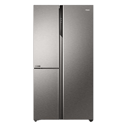 Buy Haier 628 L Side By Side Door Refrigerator Inox Steel!