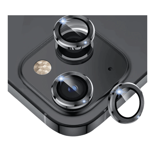 Heiger Crystal Camera Lens Tempered- iPhone 13/13 Plus Black