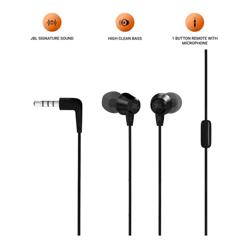 Buy JBL T50HI headphone Black at Poorvika online