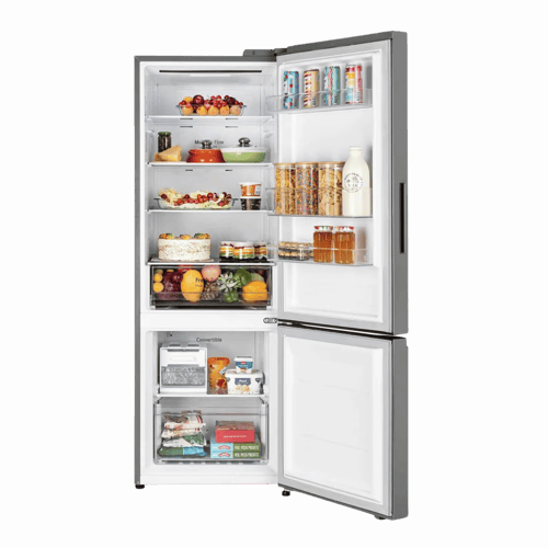 Buy LG 340L Frost Free Double Door Refrigerator, Shiny Steel