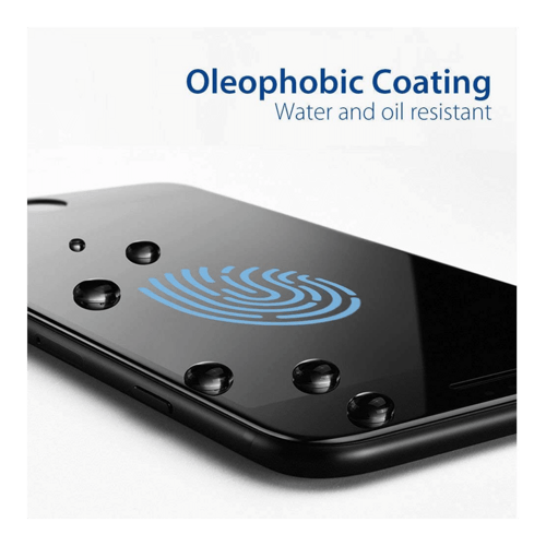 Matte Tempered Glass Screen Protector iPhone 13/14 Black