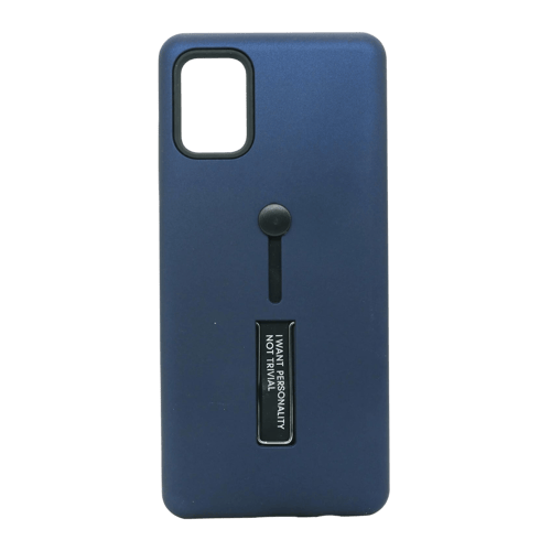 Buy Pc Selfie Stand Back Case For Samsung A71 Blue