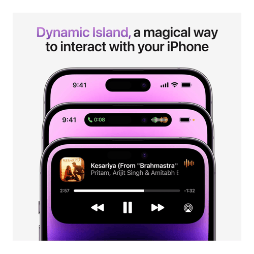 Buy Apple iphone 14 pro (256GB, Purple) at best price