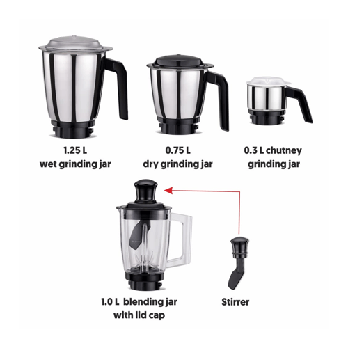 Preethi 500 ml Dry and Wet Grinding Jar Mixer Juicer Jar Price in India -  Buy Preethi 500 ml Dry and Wet Grinding Jar Mixer Juicer Jar online at