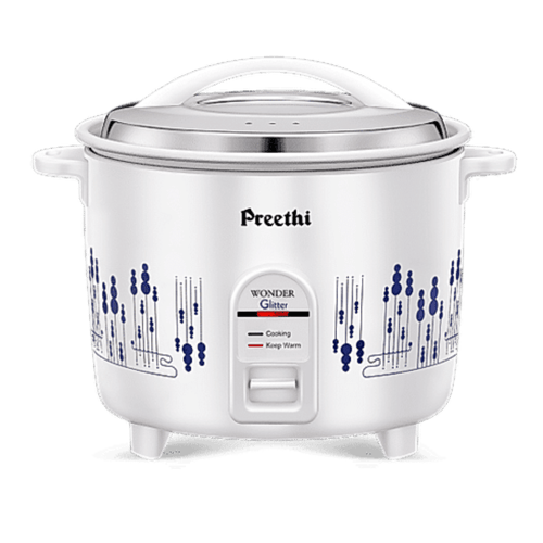 Preethi RC 332 Glitter 1.8 Litre Electric Rice Cooker White