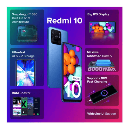 redmi 10 pacific blue 128 gb 6000 mah