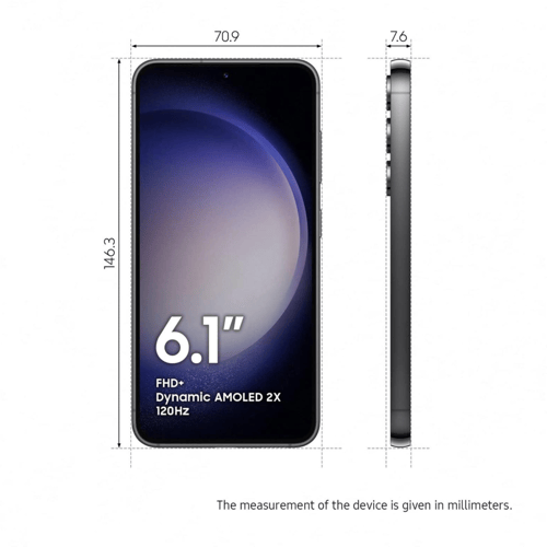 Buy Samsung Galaxy S23 Black mobile online at the Best Price