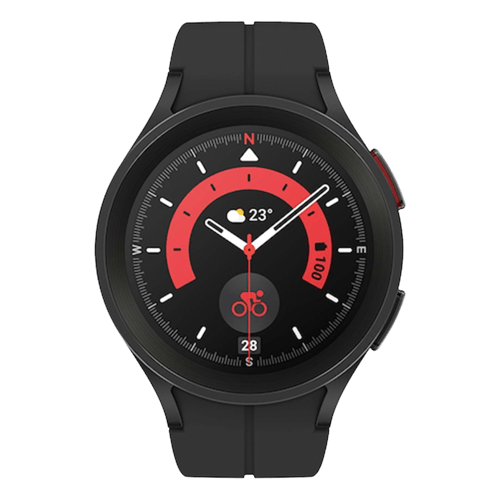 Get Samsung Galaxy Watch5 Pro LTE black at Poorvika