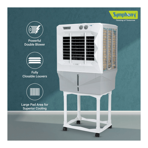 Get Symphony Jumbo 45DB Window Air Cooler White,41 litre - Main Image