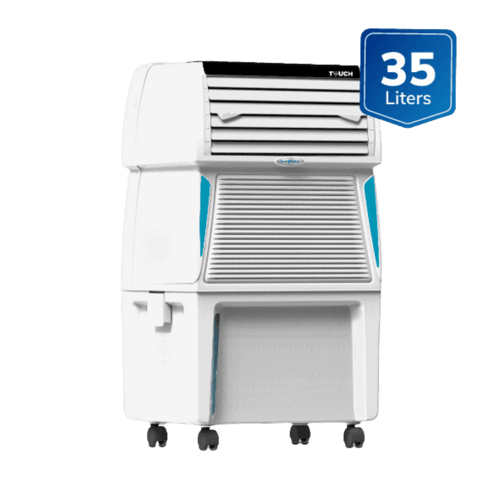 Grab Symphony Touch 35 Personal Air Cooler | White,35 L