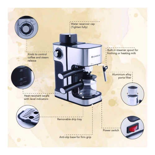 Buy WONDERCHEF Regalia Espresso Bar Coffee Maker (Black)