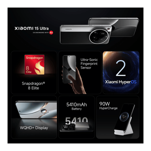 Buy Xiaomi 15 Ultra 5G (Silver, 12GB - 512GB) at Best Price!