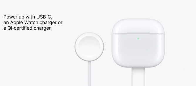 Airpods 4 Power up with USB-C