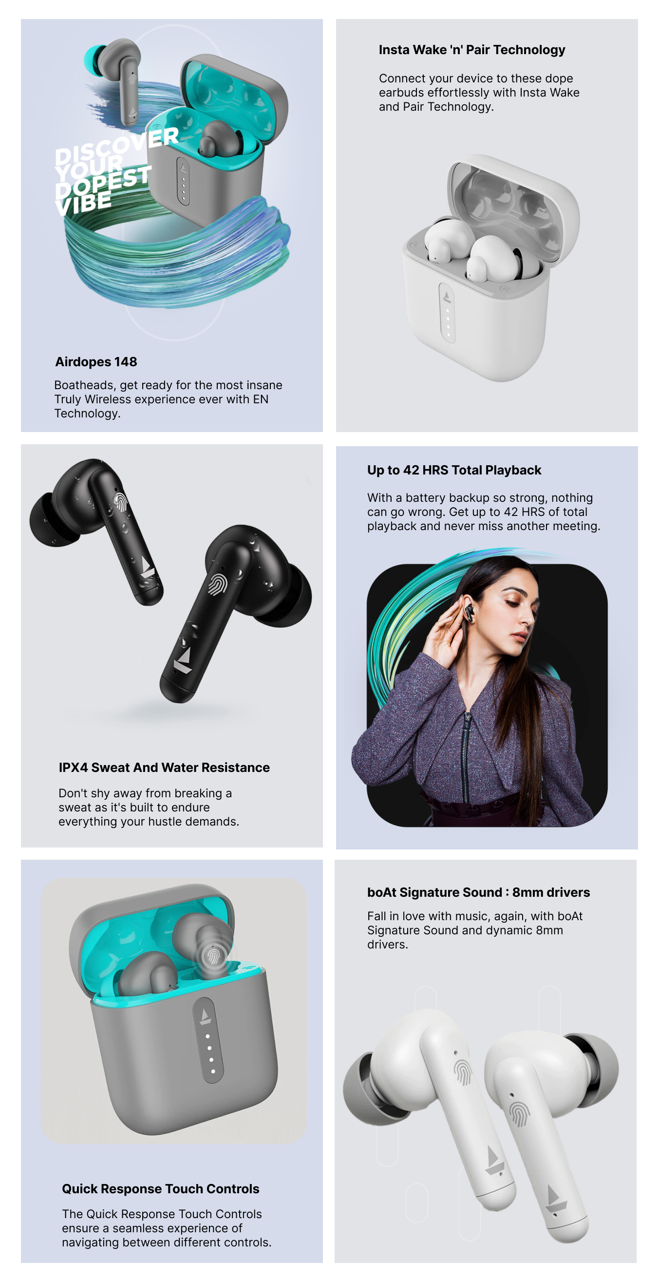 Airdopes 148 Boat True Wireless Earbuds Buy Boat Airdopes 148 True