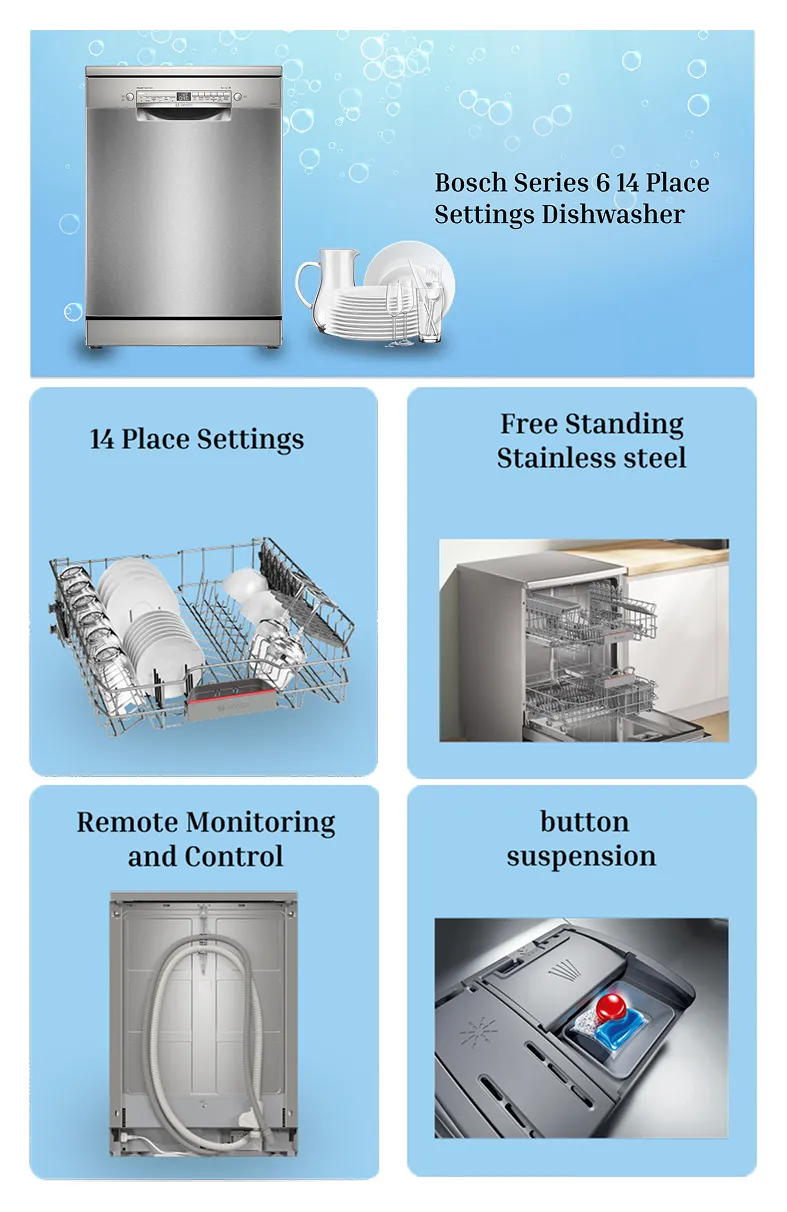 Shop Bosch Series 14 Place Settings Dishwasher (Silver