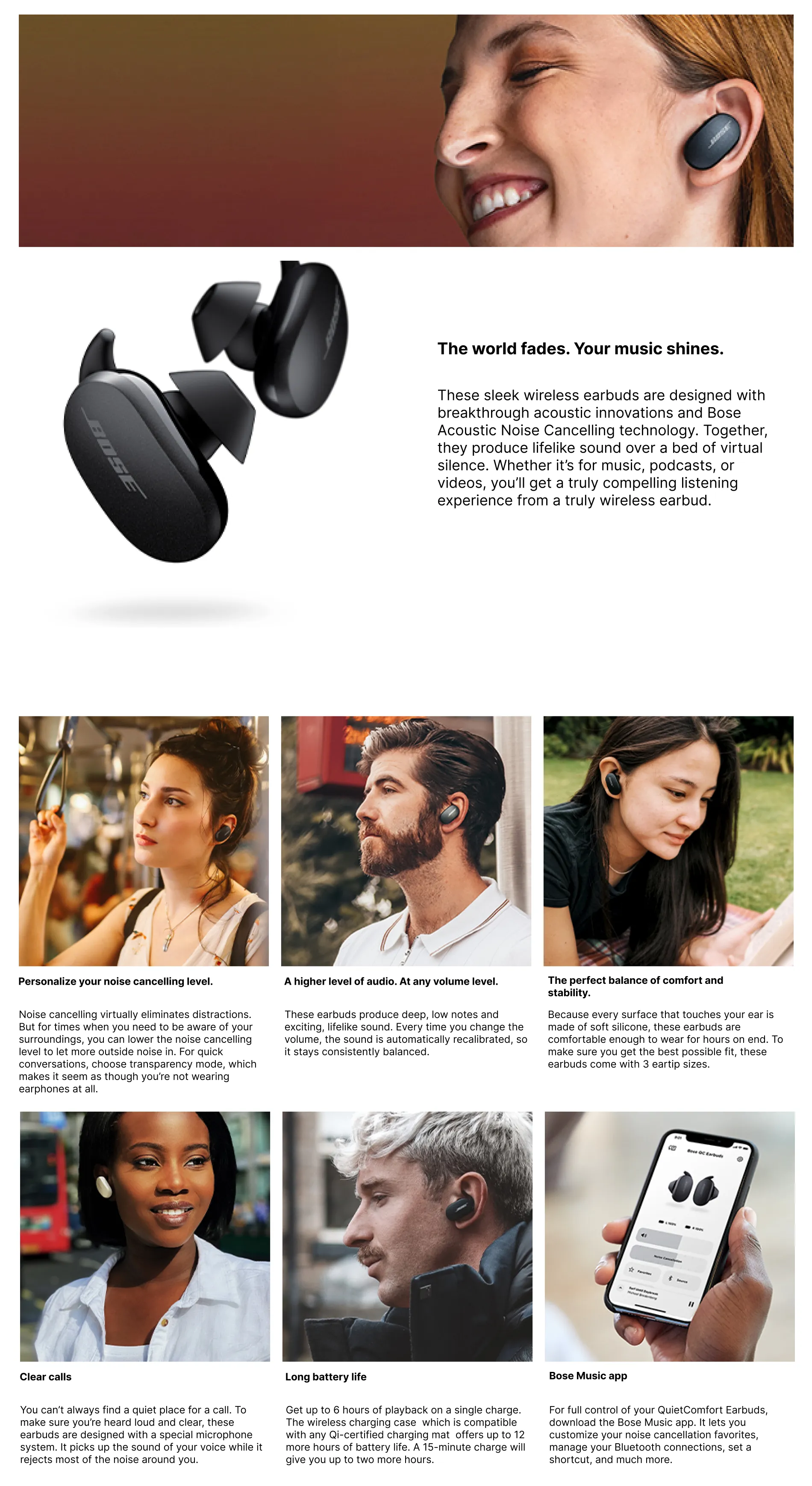 Buy Bose Quietcomfort Earbuds at best Price in Poorvika
