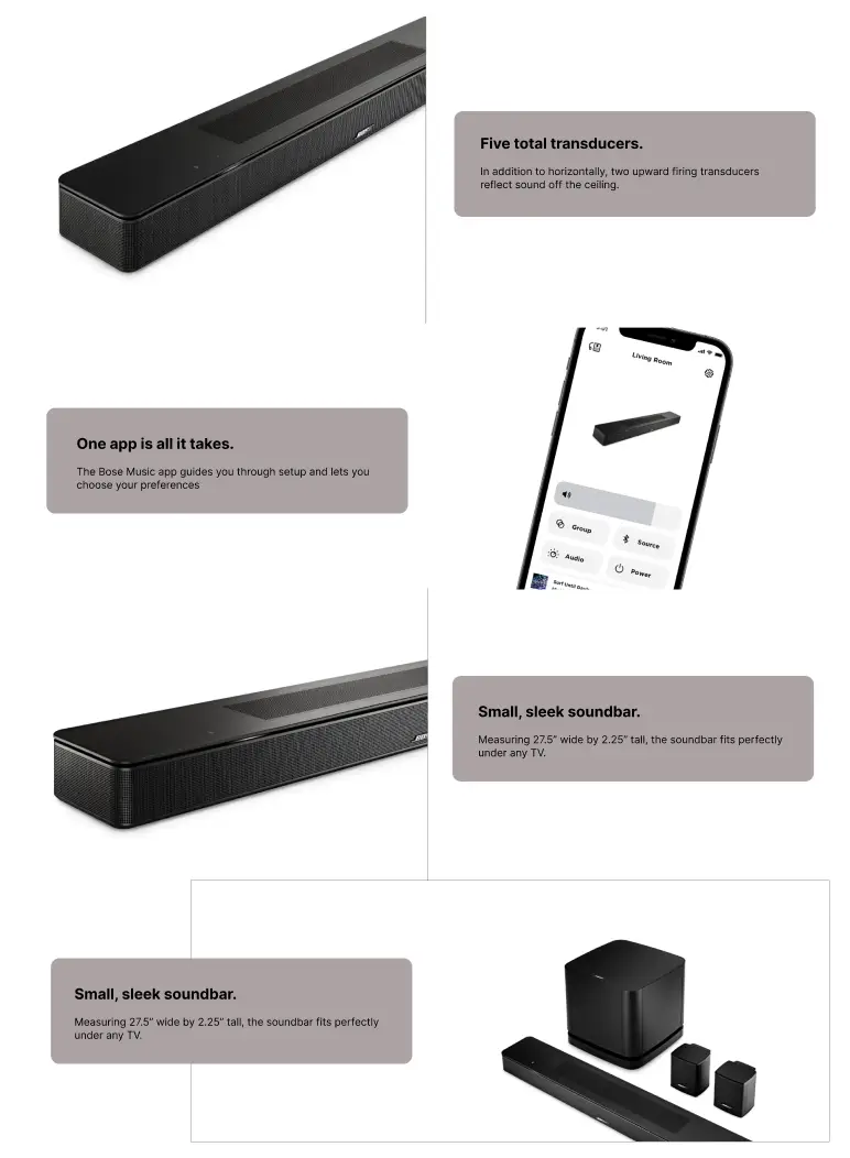 Buy Bose Smart Soundbar 600 Dolby Atmos at best prices